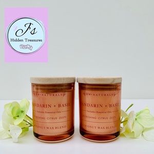 DW Home Scented Candle Mandarin Basil, Bundle of 2